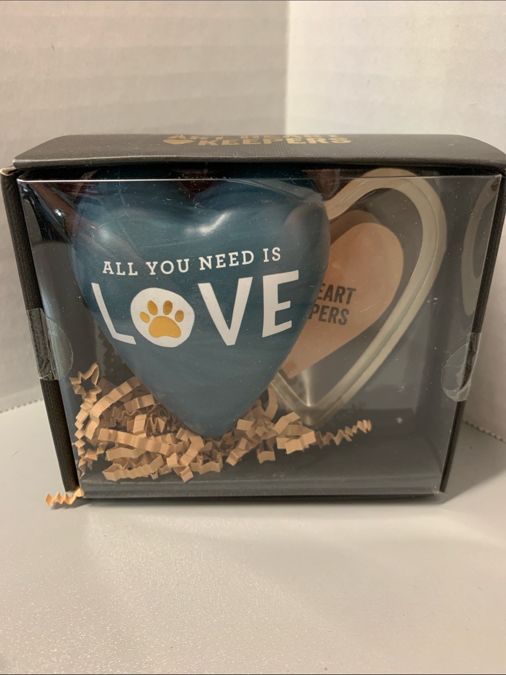 All You Need Is Love Heart Trinket Box Paw Print Trinket/Keepsake Box
